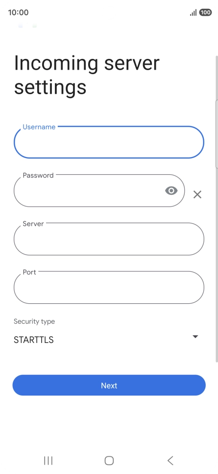 Press the field below 
