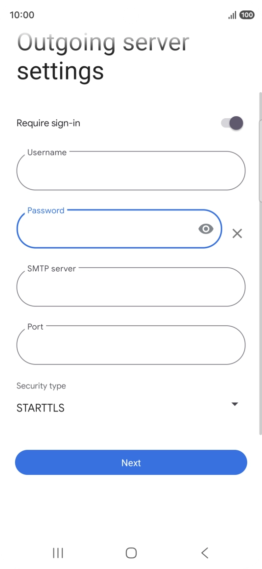 Press the field below 