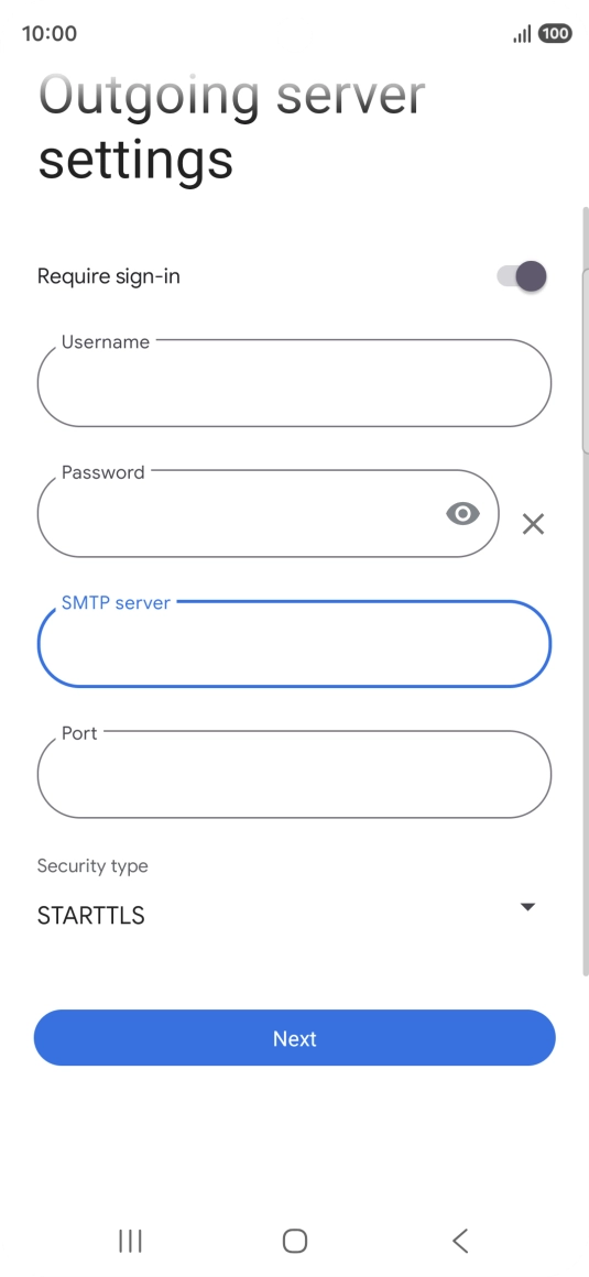 Press the field below 