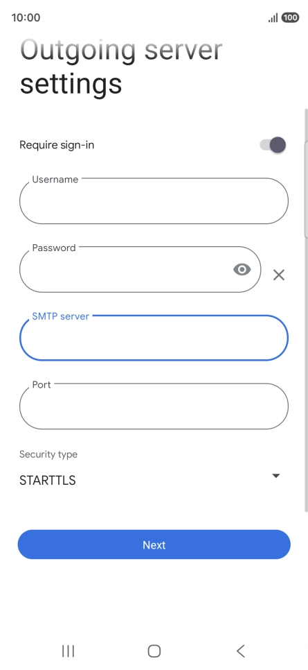 Press the field below 