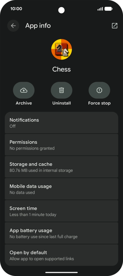 Press Storage and cache.