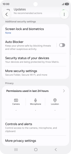 Press the Home key to return to the home screen.