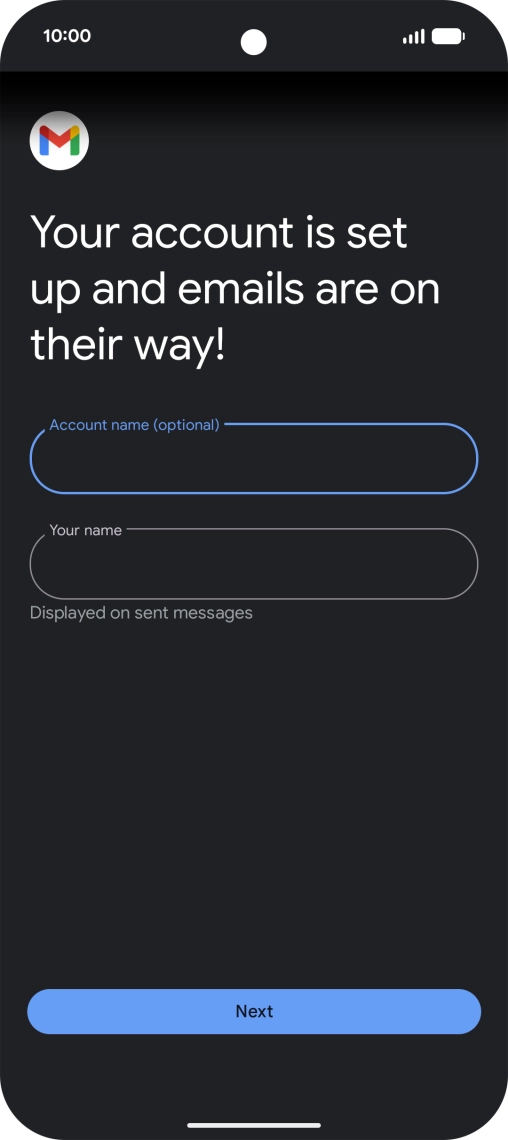 Press the field below 