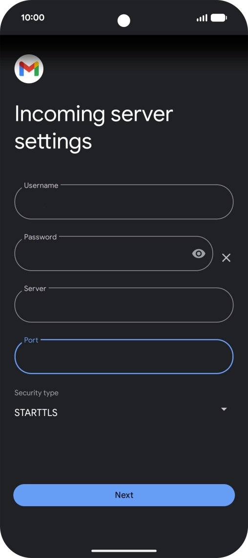 Press the drop down list below 
