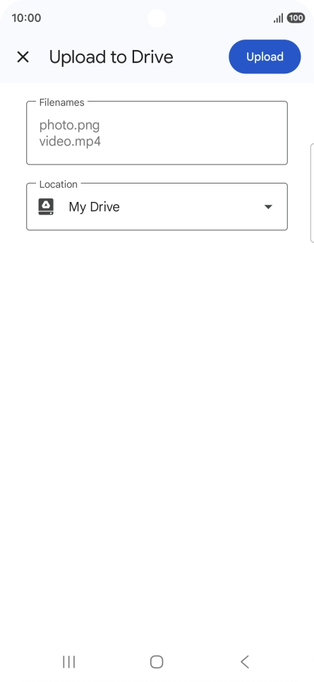 Press the field below 