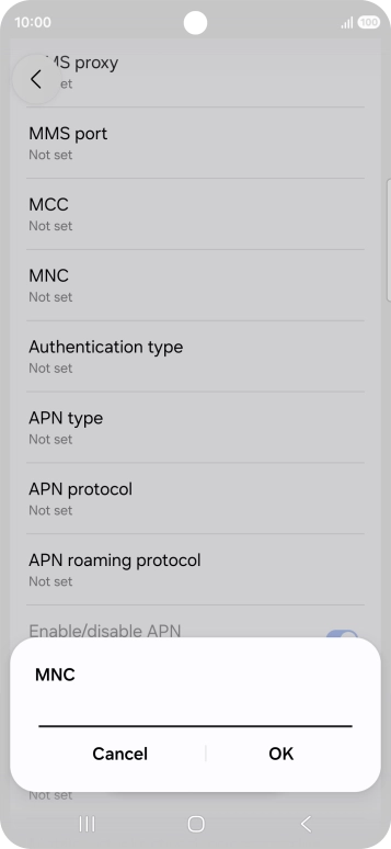 Key in 33 and press OK.