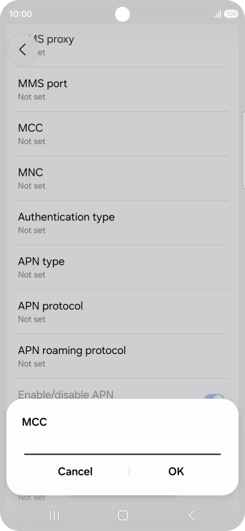 Key in 234 and press OK.