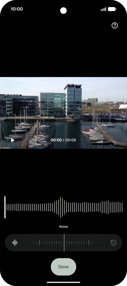 Slide your finger right or left on the indicator to set the required volume for the selected sound type.