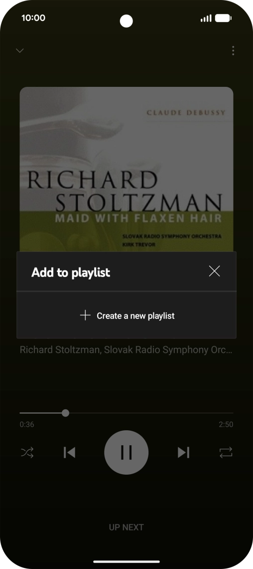 Press Create a new playlist.