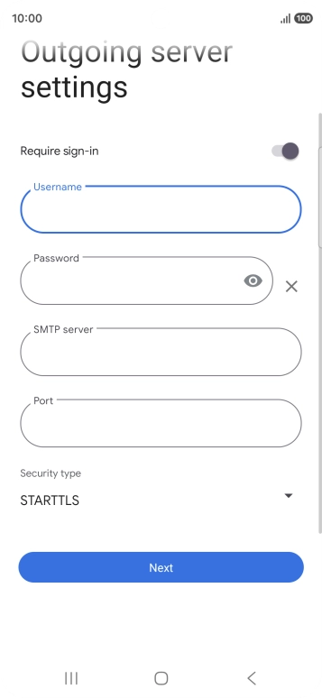 Press the field below 