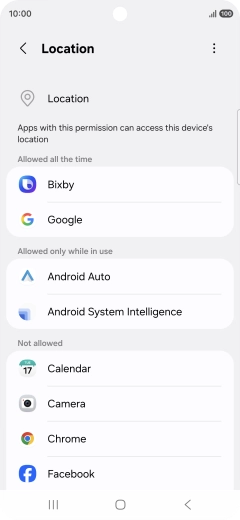 Press the required app.