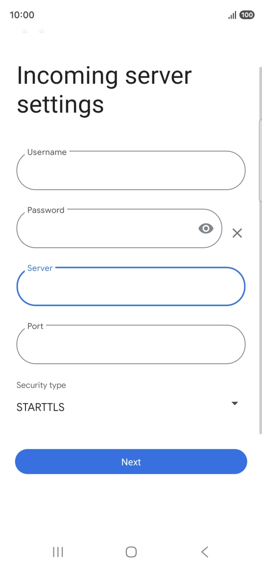 Press the field below 