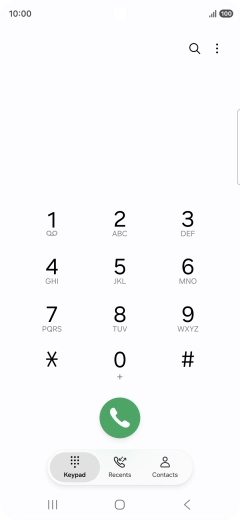 Press the menu icon.
