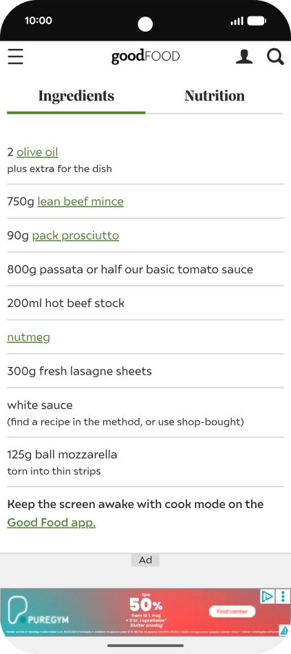 Go to the screen that you would like to translate.