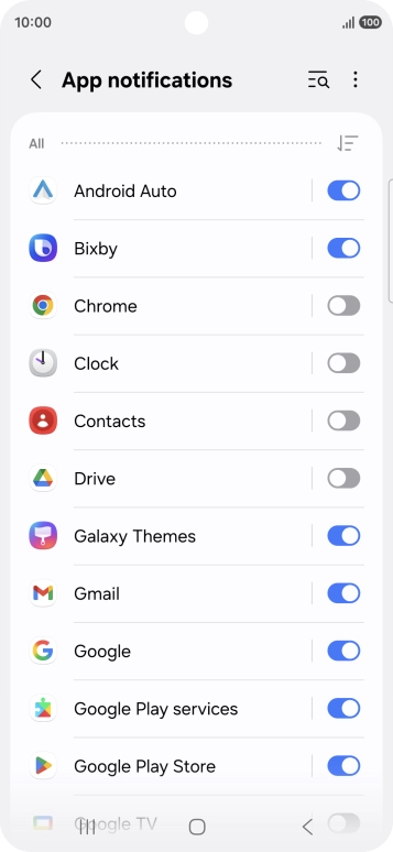 Press the drop down list.