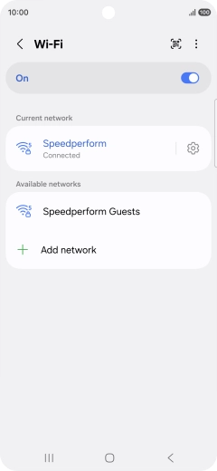 Press the Home key to return to the home screen.