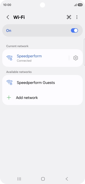 Press the Home key to return to the home screen.