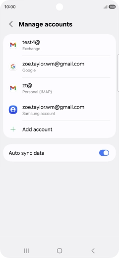 Press the Home key to return to the home screen.