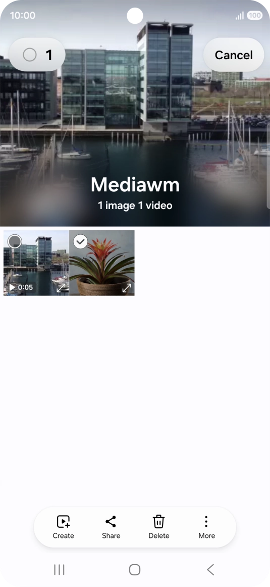 Press the select all icon.