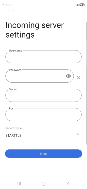 Press the field below 