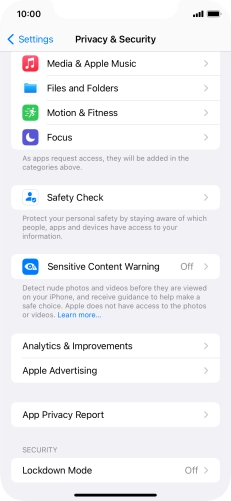 Press App Privacy Report.