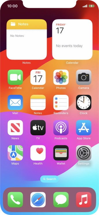 When the battery charging icon is displayed, charging is in progress.