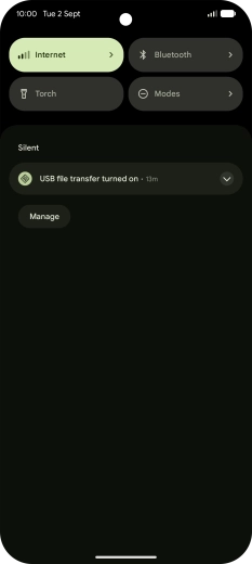 Press the drop down list.
