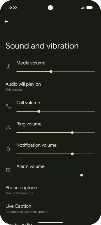 Press Phone ringtone.