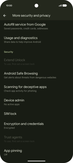 Press SIM lock.