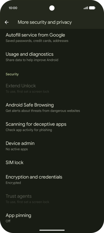 Press SIM lock.