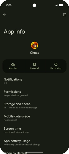 Press Storage and cache.