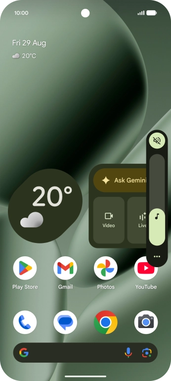 Press the sound mode icon.