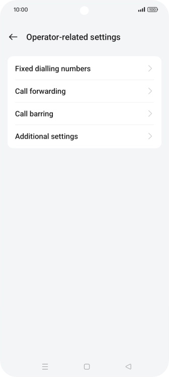 Press Additional settings.