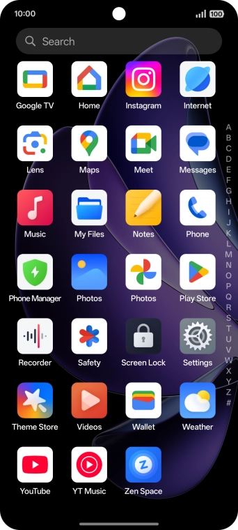 Press Play Store.