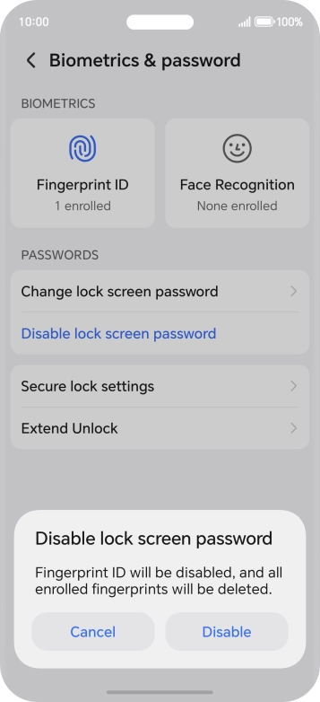 Press Disable.
