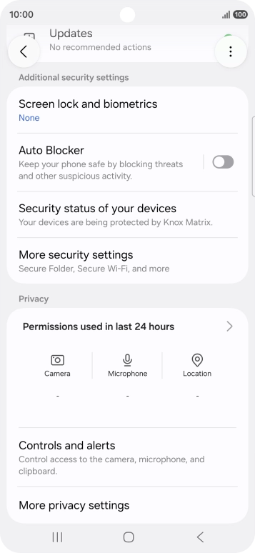 Press the Home key to return to the home screen.