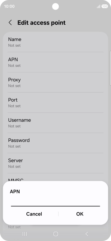 Key in everywhere and press OK.