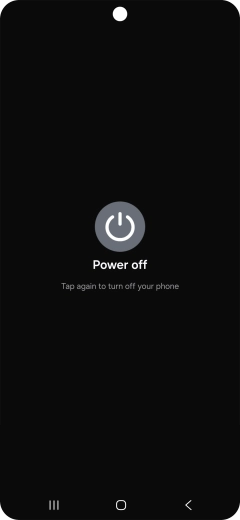 Press Power off.