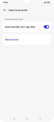 Press Add account.