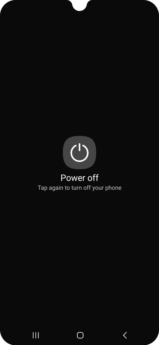 Press Power off.