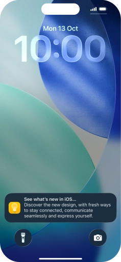 Press the required notification and follow the instructions on the screen to use the selected function.