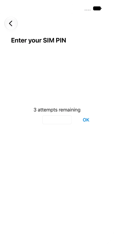 If your SIM is locked, key in your PIN and press OK. The default PIN is 1111.
