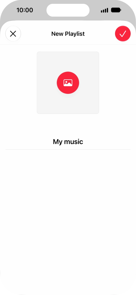 Press the confirm icon.