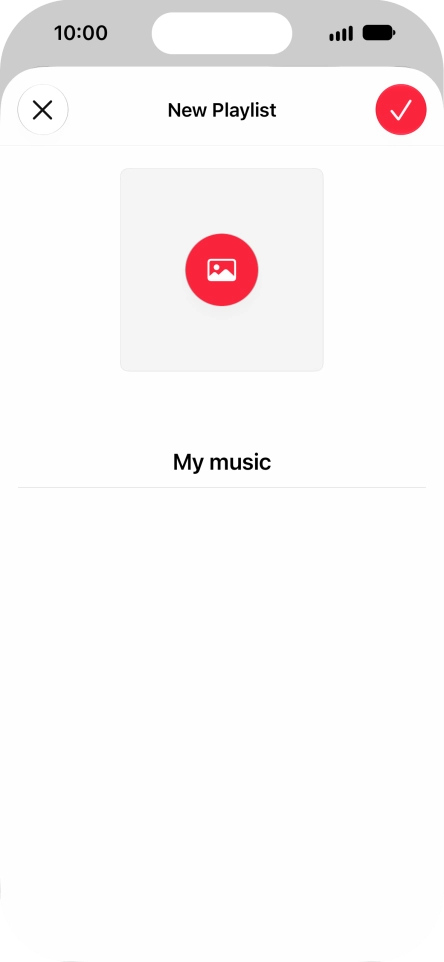 Press the confirm icon.