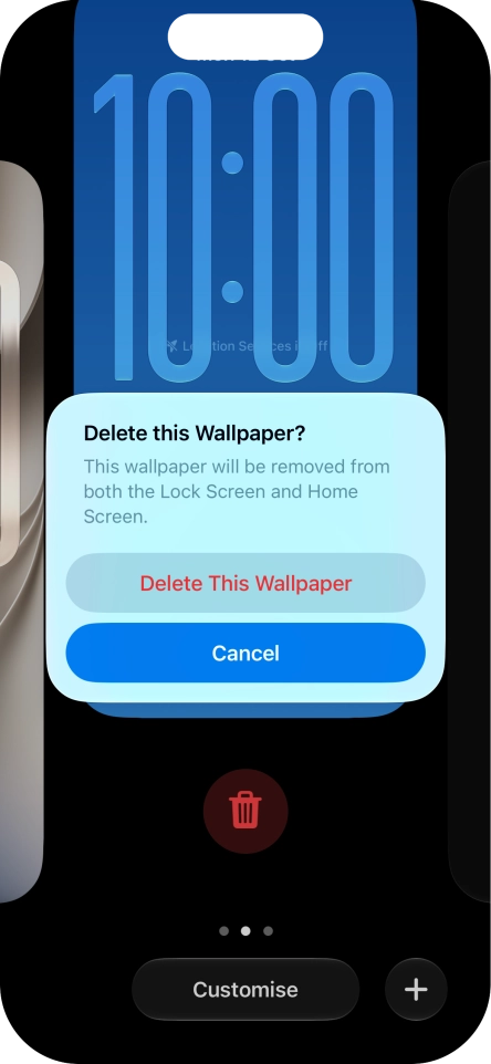 Press Delete This Wallpaper.