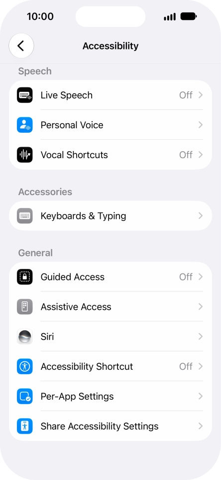Press the required category below 