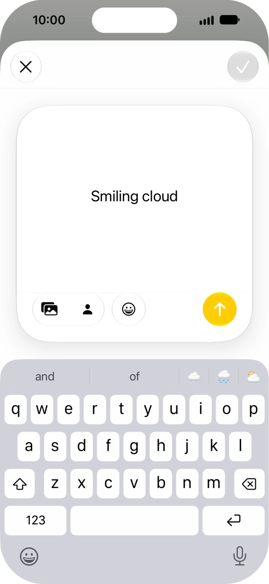 To use an existing media type as a template for your Genmoji, press the required media type and follow the instructions on the screen to select it.