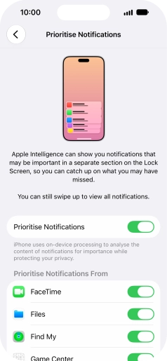 Press the indicator next to Press the indicator next to