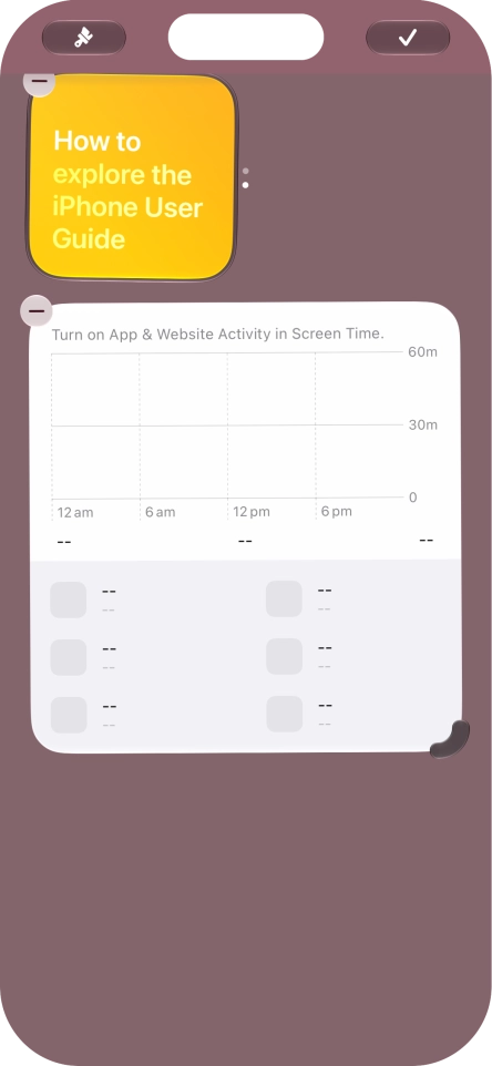 Press the confirm icon.