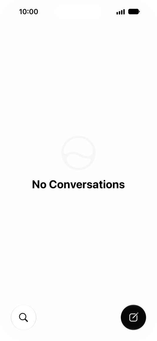 Press the new conversation icon.